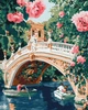 Картина по номерам 40х50 см. Мост и цветы ©art_selena_ua Идейка. KHO3664 - изображение 1