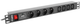 Listwa przeciwprzepięciowa Lanberg Rack 19" 1U 10A PDU PRO 8 gniazd 2 m Black (PDU-04E04I-0200-IEC-BK) - obraz 1