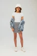 Спідниця H&M 1241887 170см чорно-білий смужки - изображение 4