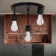 Чёрная потолочная люстра на 3 плафона "Triangular Frame Ceiling Light" (52-H2019F-3 BK+BK (300)) - изображение 2