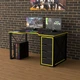 Геймерский стол Rasin Loft-16 черный + желтый Тиса - изображение 3
