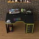 Геймерский стол Rasin Loft-16 черный + желтый Тиса - изображение 4