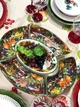 Менажница из керамики с рисунком на 5 отдельных секций Le Primizie Brandani - изображение 8