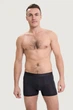 Трусы боксеры, 3 штуки John Frank 58(4XL) Синий-Серый-Чёрный (129340) - изображение 6