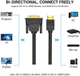 Перехідник Vention HDMI M – DVI M (21+1 // 24+5), 1.5м (ABFBG) - зображення 2