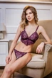 Бюстгальтер женский кружевной мягкая чашка Felisiya Lingerie Сливовое вино 2001-076 Оne size - изображение 5