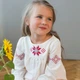 Вишиванка блуза з льону для дівчат Trendy Tot 03-01294 молочний світлий 128 см (8 років) - изображение 3