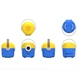 Портативный Компактный Смарт Мини Проектор для детей Minion |Android, IOS, TF/USB, 24-60"| Синий Желтый - изображение 12