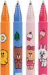 Набор ручек гелевых Yes пиши-стирай Line Friends 0.5 мм 36 шт Синих (420377) - изображение 4