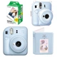 Набір камера Fujifilm Instax Mini 12/Фотопапір 20 шт/чохол/Фотоальбом 64 фото Блакитний (2148686549) - зображення 1