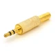 Разъем mini-Jack 3.5mm (stereo) Voltronic GOLD стерео под кабель - изображение 1
