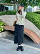 Юбка миди прямая женская Uniqlo 692206008 M Черная (1159821920) - изображение 4