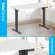 Стіл з електрорегулюванням висоти OfficePro ODE1260WB 1200 х 600 мм White/Black (ODE1260WB) - зображення 4
