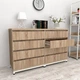 Комод FlashNika Loft КЛ-103 140 дуб сонома - зображення 2