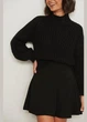 В'язаний зимовий жіночий светр, джемпер NA-KD Knitted Sweater XS Чорний - зображення 3