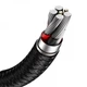 Кабель Baseus Cafule Metal Data Type-C 66W (2m) (black) - зображення 4