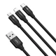 Кабель Baseus Rapid Series 3-in-1 black - зображення 3
