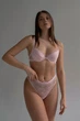Комплект белья: бюстгальтер push-up и трусики бразилиана ZHU-ZHA 75B/M Розовый (107855) - изображение 3