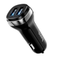 АЗУ HOCO Z49 Level dual port car charger set + Lightning black - изображение 2