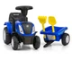 Дитячий трактор толокар Milly Mally New Holland T7, синій - изображение 4