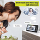 Видеоняня Baby Monitor SM-650 + гибкий держатель камеры, 5-дюймовый ЖК-монитор, поворотный дисплей, датчик звука, ночное виденье, беспроводная, поворотная радионяня, измерение температуры - изображение 9
