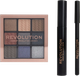 Набір Makeup Revolution Smokey Eyes олівець для очей + туш для вій + палетка тіней для повік (5057566640046) - зображення 2