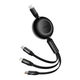 Кабель Baseus Bright Mirror 2 Series 3в1 Micro USB/Lightning/Type-C 100W 1.1m (CAMJ010201) - изображение 1