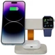 Беспроводное зарядное устройство Canyon Hexagon WCS-310 QI 3 в 1 Light Grey Orange (CNS-WCS310LGOR) - изображение 4