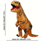 Надувной костюм Тираннозавра T-Rex для вечеринок - изображение 3