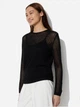 Джемпер женский Uniqlo 304506696 XS Черный (1159822453) - изображение 2