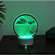 Настольная лампа ночник TOPA Песочные часы 3D картина Подвижный песок RGB Зеленый - изображение 5