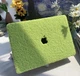 Плюшевый защитный чехол-накладка Macbook Air 13.6 M2 M3 М4 (A2681 / A3113 / А3240) 2022-2025 г Зелёный - изображение 1