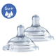 Соска силіконова швидкий потік 2 шт Chicco Natural Feeling 6m+ (8058664008254) - зображення 2