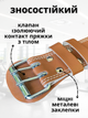 Пояс атлетический для спортзала тяжелой атлетики становой тяги ремень тяжелоатлетический для спины для тренажерного зала Hechpro коричневый АН51402 XXXL - изображение 5