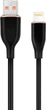 Кабель Cablexpert USB Type A - Apple Lightning 1.5 м Черный (CC-USB2S-AM8PM-1.5M-BK) - изображение 1