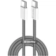 Дата кабель USB-C to USB-C 1.0m 60W 3.0А black ColorWay (CW-CBPDCC061-BK) - зображення 1