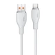 USB кабель з роз'ємом Type-C Baseus Pudding Series Fast Charging (1,2m, 100W, 6A, 480 Mbps). White - зображення 4