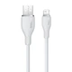 USB кабель для iPhone на Lightning Baseus Pudding Series Fast Charging (1,2 m, 2.4 A, 480 Mbps). White - зображення 4