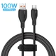 USB кабель з роз'ємом Type-C Baseus Pudding Series Fast Charging (1,2m, 100W, 6A, 480 Mbps). Black - зображення 1