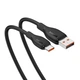USB кабель з роз'ємом Type-C Baseus Pudding Series Fast Charging (1,2m, 100W, 6A, 480 Mbps). Black - зображення 2