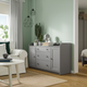 Комод с 3 ящиками и 2 тумбами HAUGA IKEA 304.569.08 серый - изображение 6