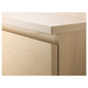 Комод MALM на 6 ящиков IKEA 904.036.05 белый шпон дуба - изображение 2