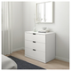 Комод NORDLI на 3 ящика IKEA 692.394.95 белый - изображение 1
