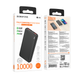 Зовнішній акумулятор BOROFONE BJ56 Graceful 22.5W+PD20W fully compatible power bank (10000mAh) Black (6941991111808) - зображення 2