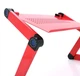 Стол-подставка для ноутбука Voltronic Aluminium Table Laptop 420x265 Red - изображение 3