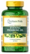 Олія вечірньої примули з ГЛК Puritan’s Pride Evening Primrose Oil 1300 мг, 120 гелевих капсул (PTP-13233) - зображення 1