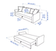 Диван 3-х местный HOLMSUND IKEA 195.169.18 серо-коричневый - изображение 5