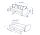 Диван 3-х местный HOLMSUND IKEA 595.169.40 темно-серый - изображение 5