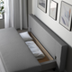 Диван розкладний АLVDALEN IKEA 505.306.48 сіро-бежевий - зображення 4