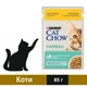 Вологий корм Cat Chow Hairball для котів для виведення шерсті з шлунку з куркою та зеленою квасолею в желе 85 г (7613037031393) - зображення 1
